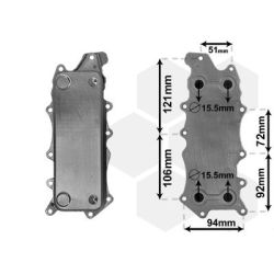 Alyvos aušintuvas, variklio alyva VAN WEZEL 30013701