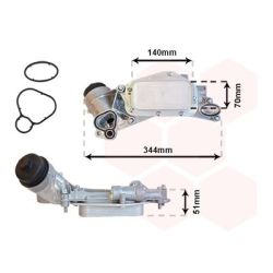 Alyvos aušintuvas, variklio alyva VAN WEZEL 37013684