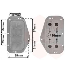 Alyvos aušintuvas, variklio alyva VAN WEZEL 37013702