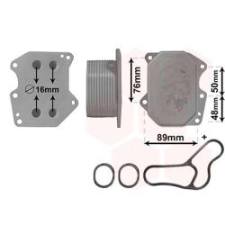 Alyvos aušintuvas, variklio alyva VAN WEZEL 40003400