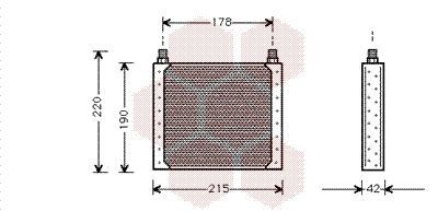 Alyvos aušintuvas, variklio alyva VAN WEZEL 43003146