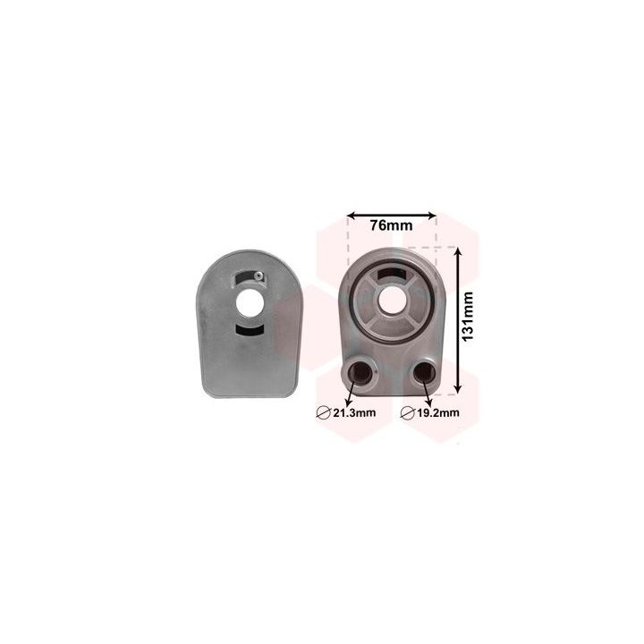 Alyvos aušintuvas, variklio alyva VAN WEZEL 43003607