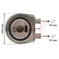 Alyvos aušintuvas, variklio alyva VAN WEZEL 43013705