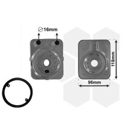 Alyvos aušintuvas, variklio alyva VAN WEZEL 58003093