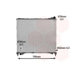 Radiatorius, variklio aušinimas VAN WEZEL 02012708