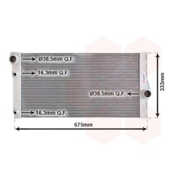 Radiatorius, variklio aušinimas VAN WEZEL 06002410