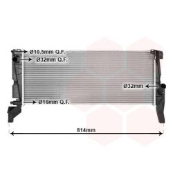 Radiatorius, variklio aušinimas VAN WEZEL 06012707