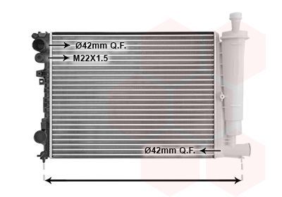 Radiatorius, variklio aušinimas VAN WEZEL 09002077