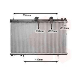 Radiatorius, variklio aušinimas VAN WEZEL 09002229