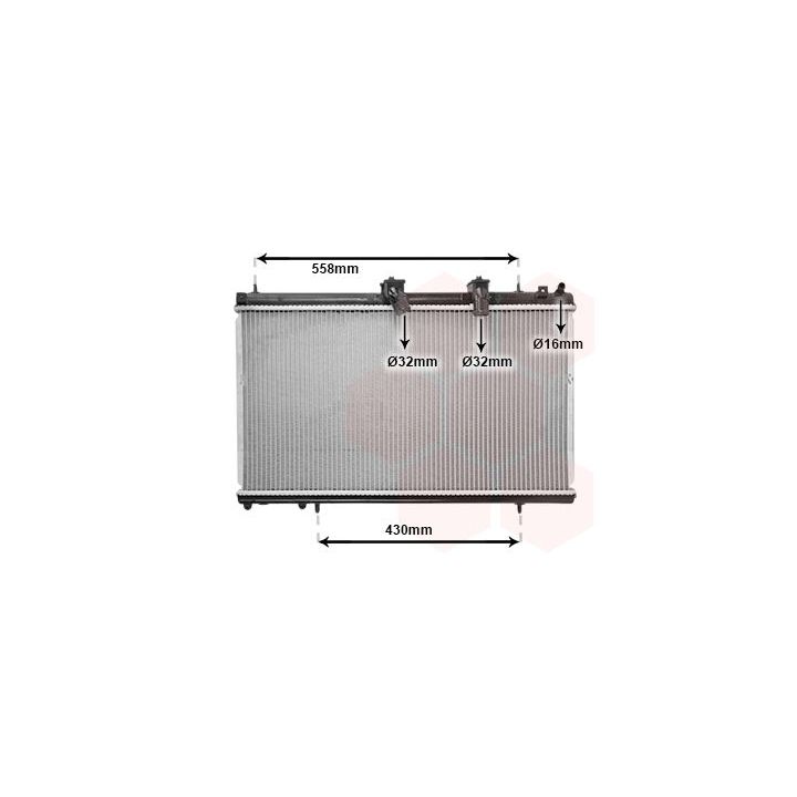 Radiatorius, variklio aušinimas VAN WEZEL 09002229