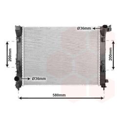 Radiatorius, variklio aušinimas VAN WEZEL 13012714