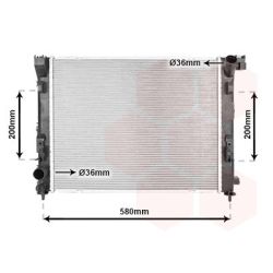 Radiatorius, variklio aušinimas VAN WEZEL 13012715
