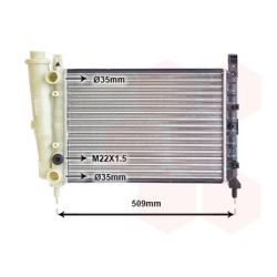 Radiatorius, variklio aušinimas VAN WEZEL 17002040