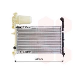 Radiatorius, variklio aušinimas VAN WEZEL 17002101