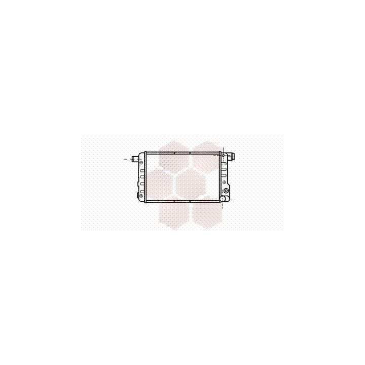 Radiatorius, variklio aušinimas VAN WEZEL 17002132