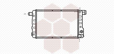 Radiatorius, variklio aušinimas VAN WEZEL 17002132