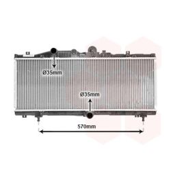 Radiatorius, variklio aušinimas VAN WEZEL 17002166