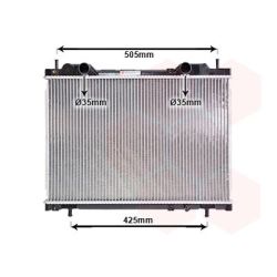 Radiatorius, variklio aušinimas VAN WEZEL 17002167