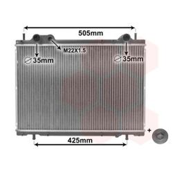 Radiatorius, variklio aušinimas VAN WEZEL 17002185