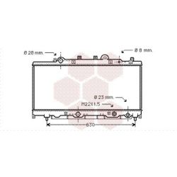 Radiatorius, variklio aušinimas VAN WEZEL 17002199
