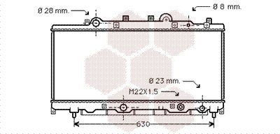 Radiatorius, variklio aušinimas VAN WEZEL 17002199