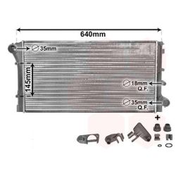 Radiatorius, variklio aušinimas VAN WEZEL 17002295