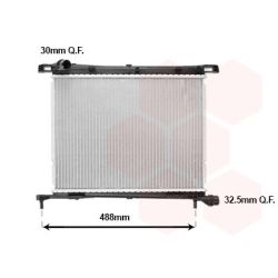 Radiatorius, variklio aušinimas VAN WEZEL 17012721
