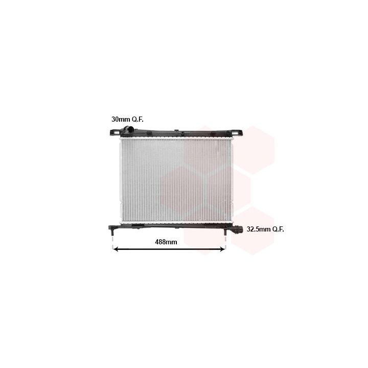 Radiatorius, variklio aušinimas VAN WEZEL 17012721