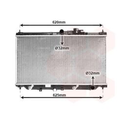 Radiatorius, variklio aušinimas VAN WEZEL 25002011