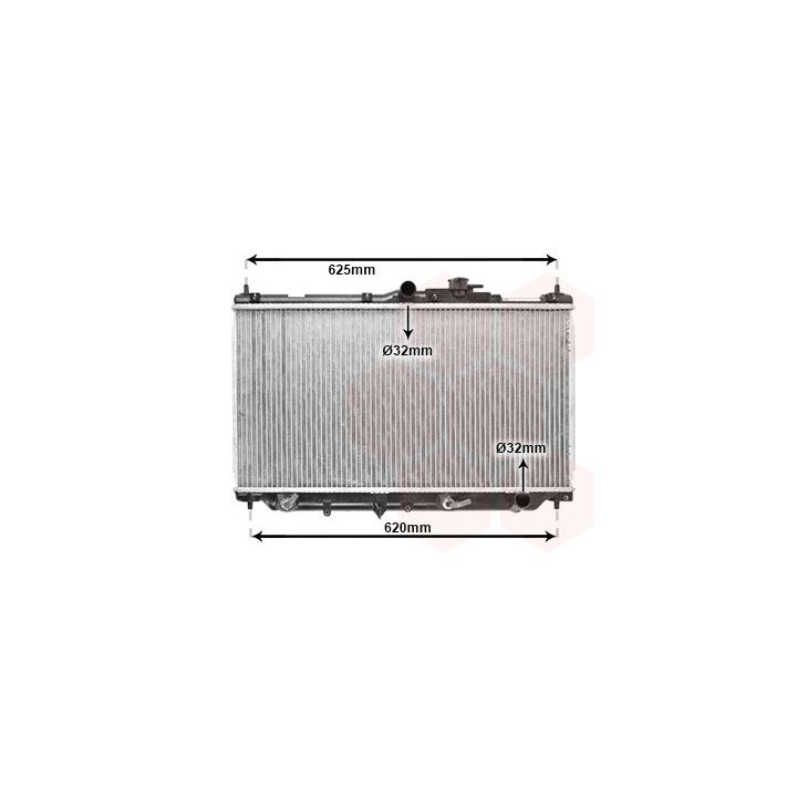 Radiatorius, variklio aušinimas VAN WEZEL 25002017