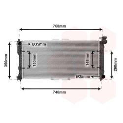 Radiatorius, variklio aušinimas VAN WEZEL 27002027