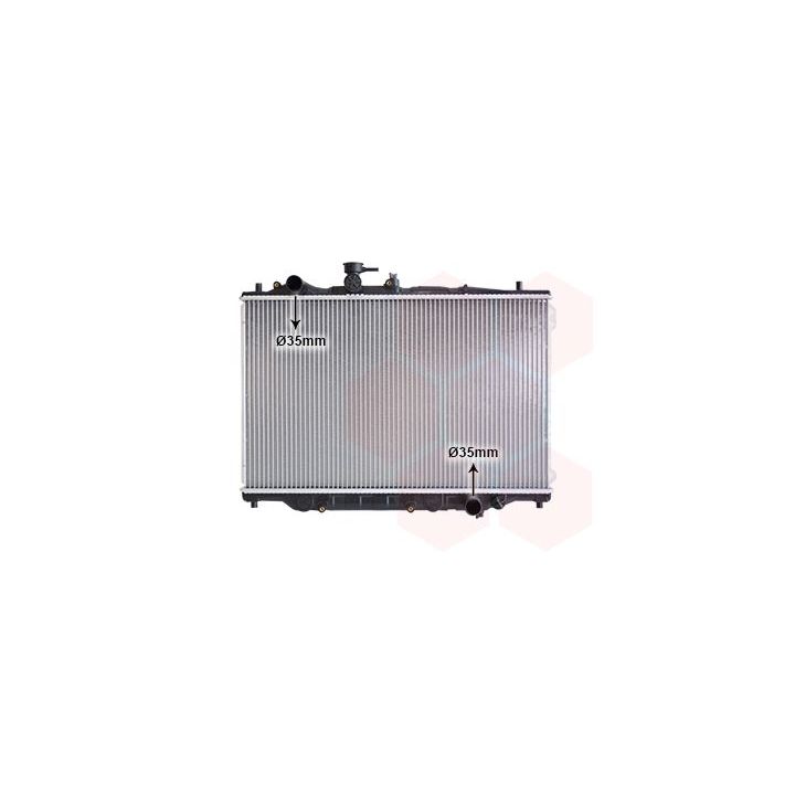 Radiatorius, variklio aušinimas VAN WEZEL 27002048