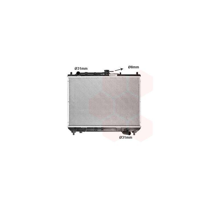 Radiatorius, variklio aušinimas VAN WEZEL 27002066