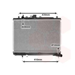 Radiatorius, variklio aušinimas VAN WEZEL 27002070