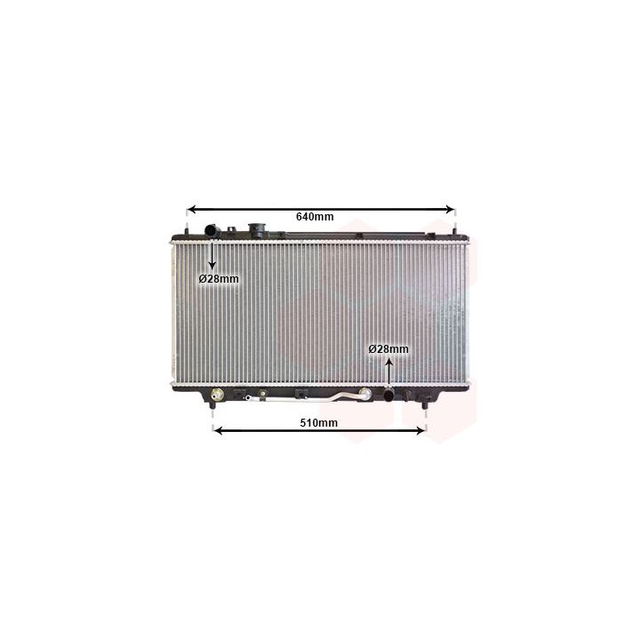 Radiatorius, variklio aušinimas VAN WEZEL 27002100