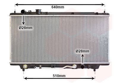 Radiatorius, variklio aušinimas VAN WEZEL 27002100