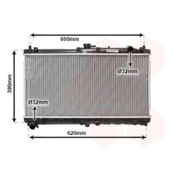 Radiatorius, variklio aušinimas VAN WEZEL 27002138