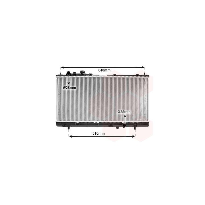 Radiatorius, variklio aušinimas VAN WEZEL 27002151