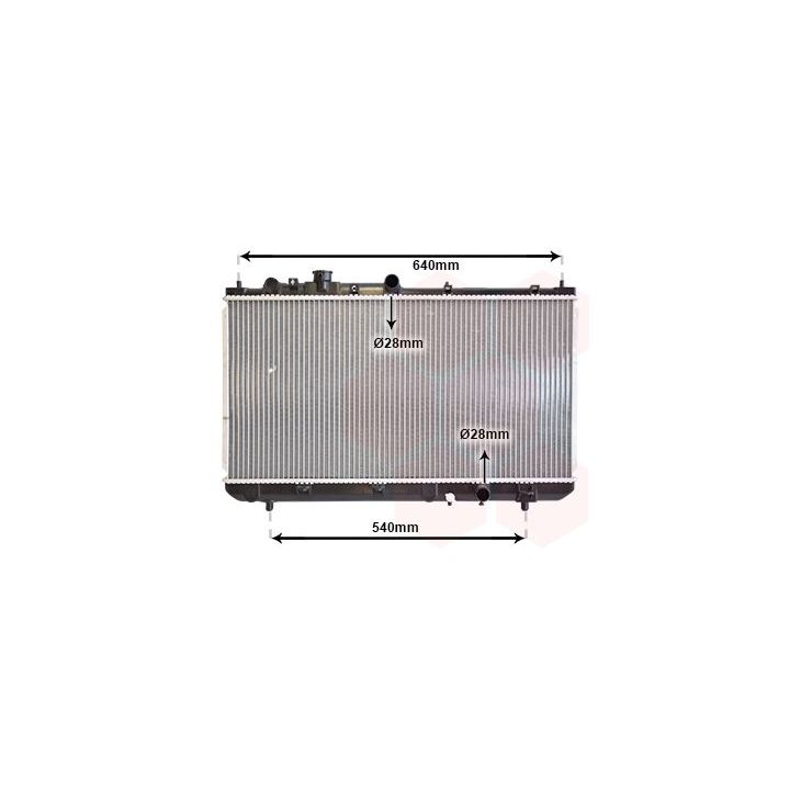 Radiatorius, variklio aušinimas VAN WEZEL 27002153