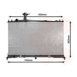 Radiatorius, variklio aušinimas VAN WEZEL 27002161