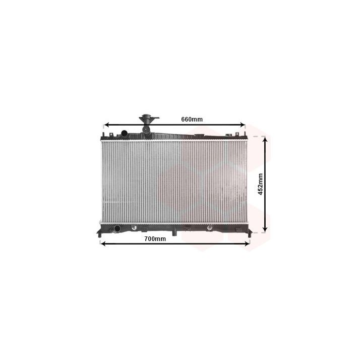 Radiatorius, variklio aušinimas VAN WEZEL 27002161