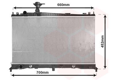 Radiatorius, variklio aušinimas VAN WEZEL 27002161