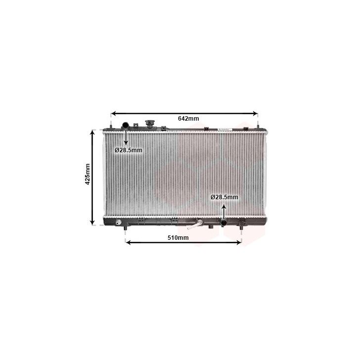Radiatorius, variklio aušinimas VAN WEZEL 27002167