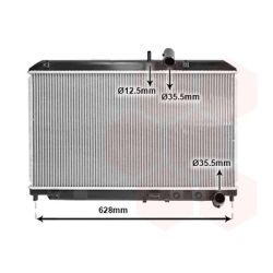 Radiatorius, variklio aušinimas VAN WEZEL 27002169