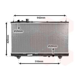 Radiatorius, variklio aušinimas VAN WEZEL 27002173