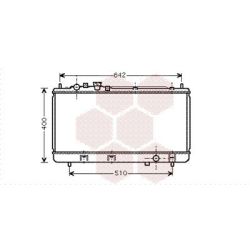 Radiatorius, variklio aušinimas VAN WEZEL 27002176