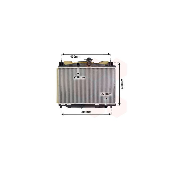 Radiatorius, variklio aušinimas VAN WEZEL 27002213