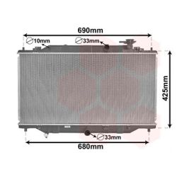 Radiatorius, variklio aušinimas VAN WEZEL 27002269
