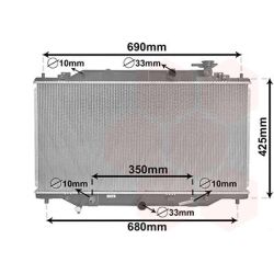 Radiatorius, variklio aušinimas VAN WEZEL 27002292