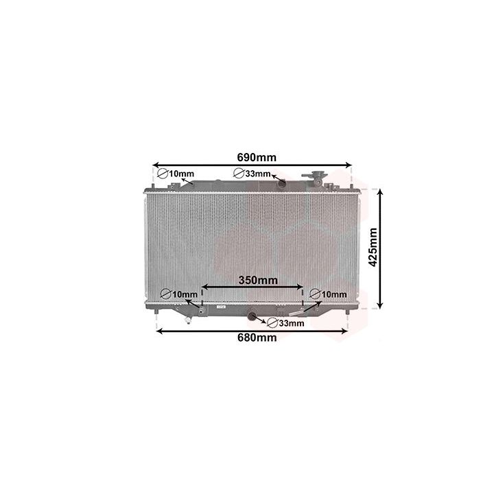 Radiatorius, variklio aušinimas VAN WEZEL 27002292